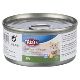 Trixie Salmon Soup Flydende Snack Til Katten 80g